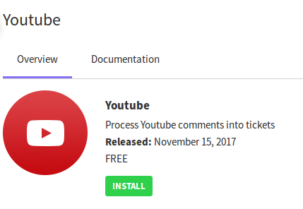 YouTube Installation