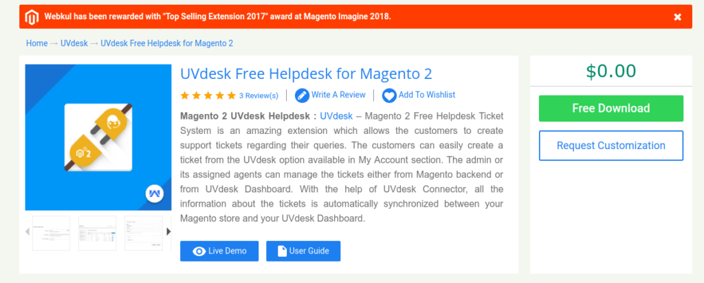 Magento 2 Help Desk Customer Support Extension