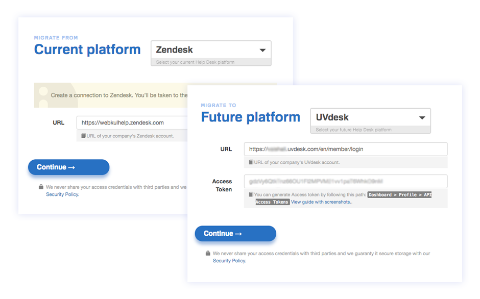 migrate help desk data