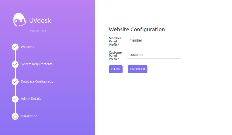 UVdesk Open Source Website Configuration